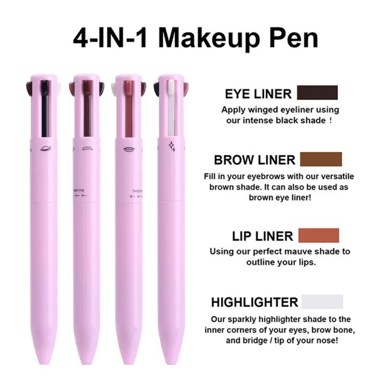Makeup Pen 4 in 1 Eyebrow Pencil Waterproof