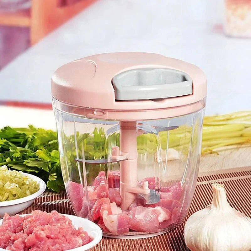 5 Blades Manual Vegetable Chopper