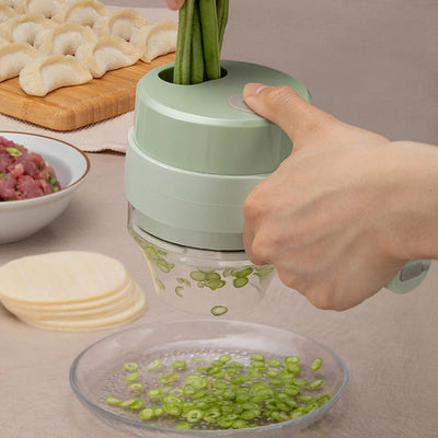 4 in 1 Portable Electric Vegetable Cutter Set