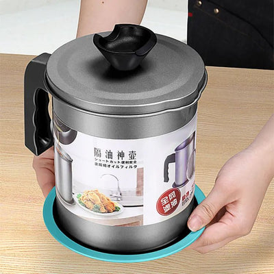 Easy Kitchen Oil Filter Pot Oil