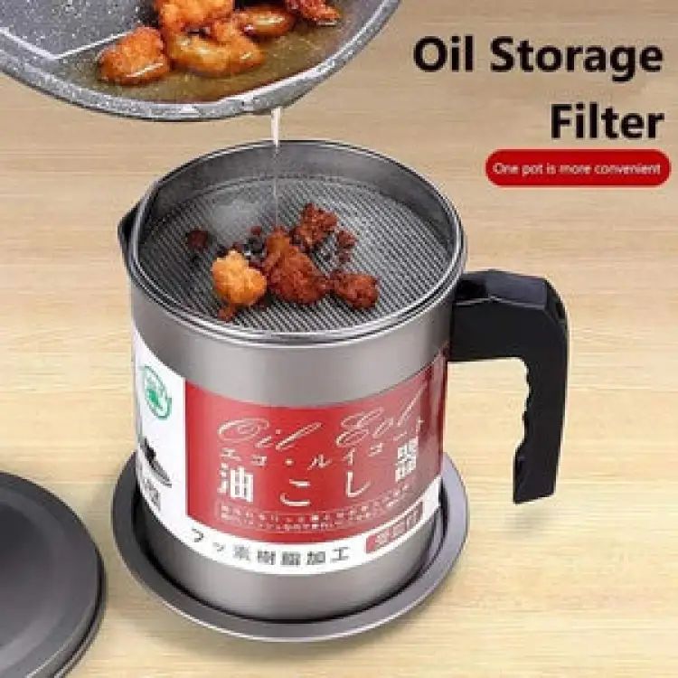Easy Kitchen Oil Filter Pot Oil