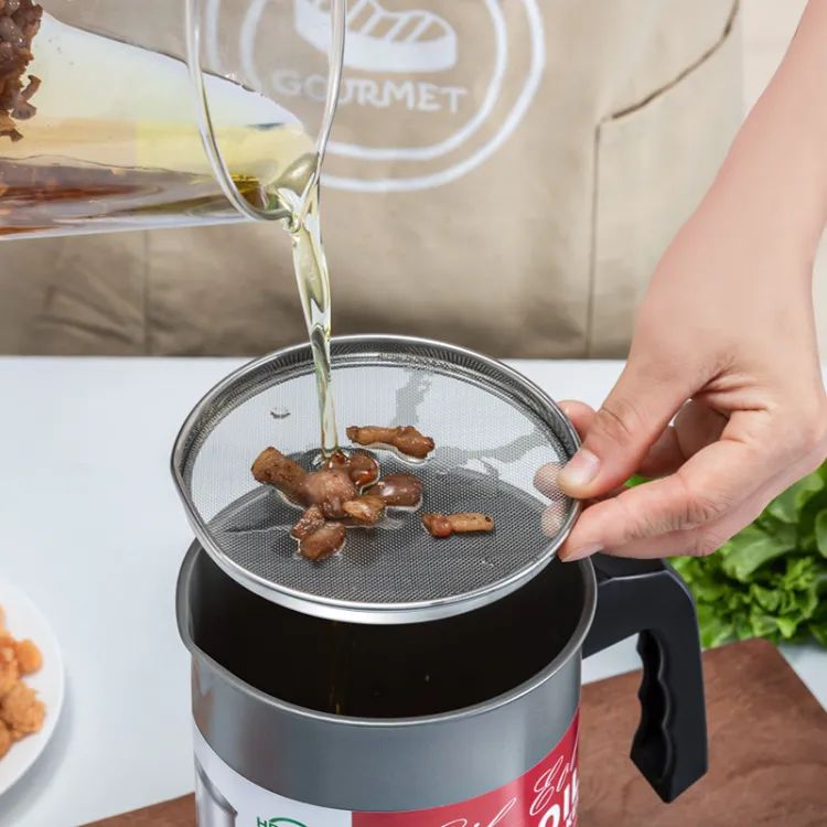 Easy Kitchen Oil Filter Pot Oil