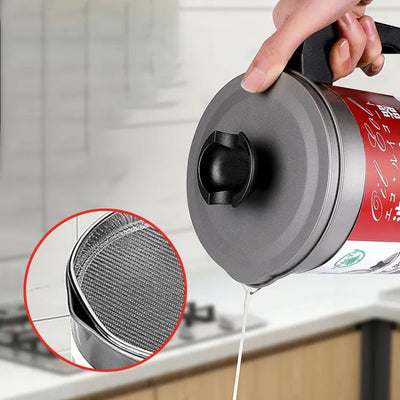 Easy Kitchen Oil Filter Pot Oil
