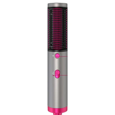Hair Straightener Brush & Round Hot Air Dryer – Fast Ceramic Heating with Anti-Scald Protection