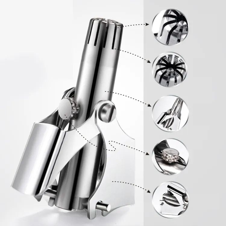 Manual Nose Hair Trimmer – Mini Portable Stainless Steel