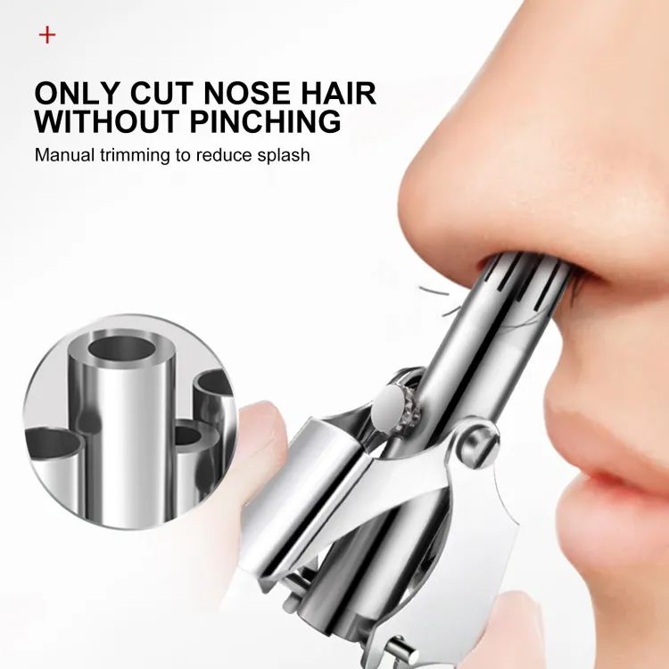 Manual Nose Hair Trimmer – Mini Portable Stainless Steel