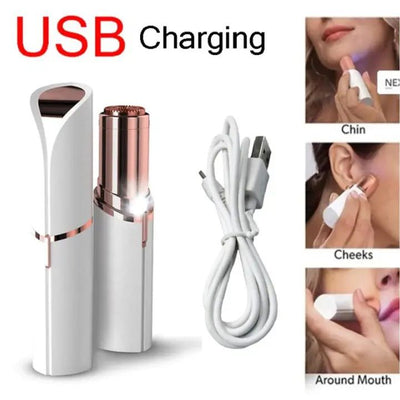 Rechargeable Flawless Hair Removal Machine for Women – Painless Facial Shaver & Laser Trimmer