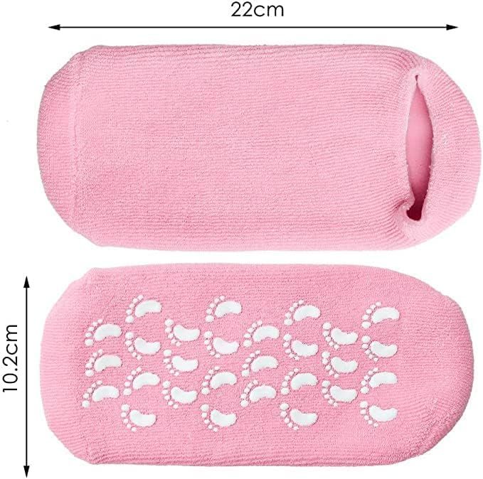 Waltok Cotton Moisturizing Gel Socks – Infused with Essential Oils
