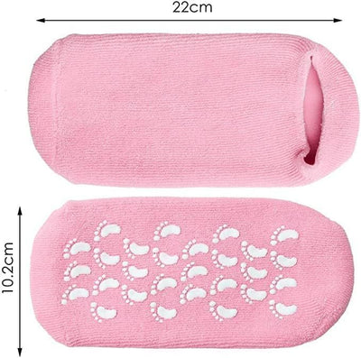 Waltok Cotton Moisturizing Gel Socks – Infused with Essential Oils