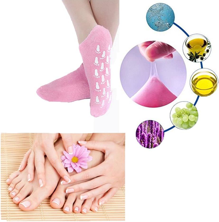 Waltok Cotton Moisturizing Gel Socks – Infused with Essential Oils